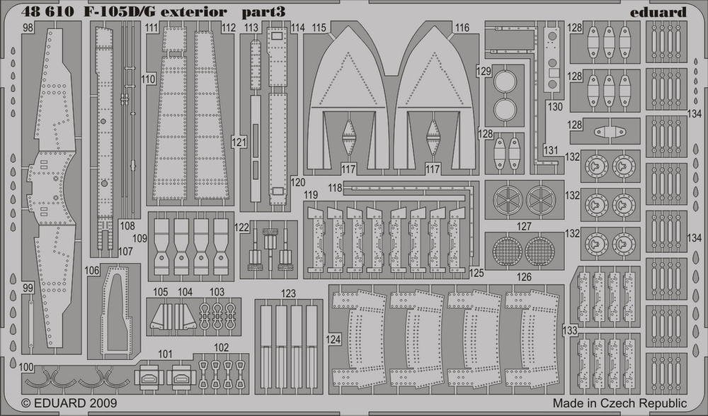 Eduard 48610 F-105D/ G exterior 1/48 HOBBY BOSS