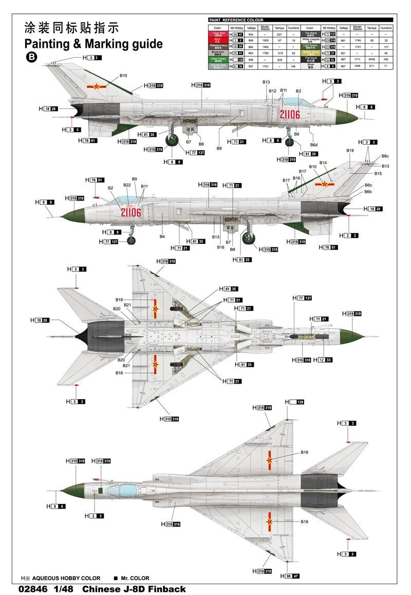 Trumpeter 02846 J-8D Finback 1/48 – immagine 16