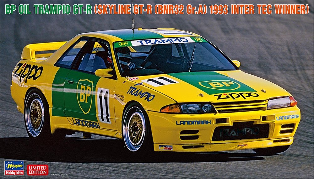 Hasegawa 20629 BP OIL TRAMPIO GT-R (SKYLINE GT-R [BNR32 Gr.A] VAINQUEUR INTER TEC 1993) 1/24