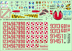 ModelMaker Decals D48151 MiG-21 in Polish service exclusive edition part II 1/48 – immagine 5
