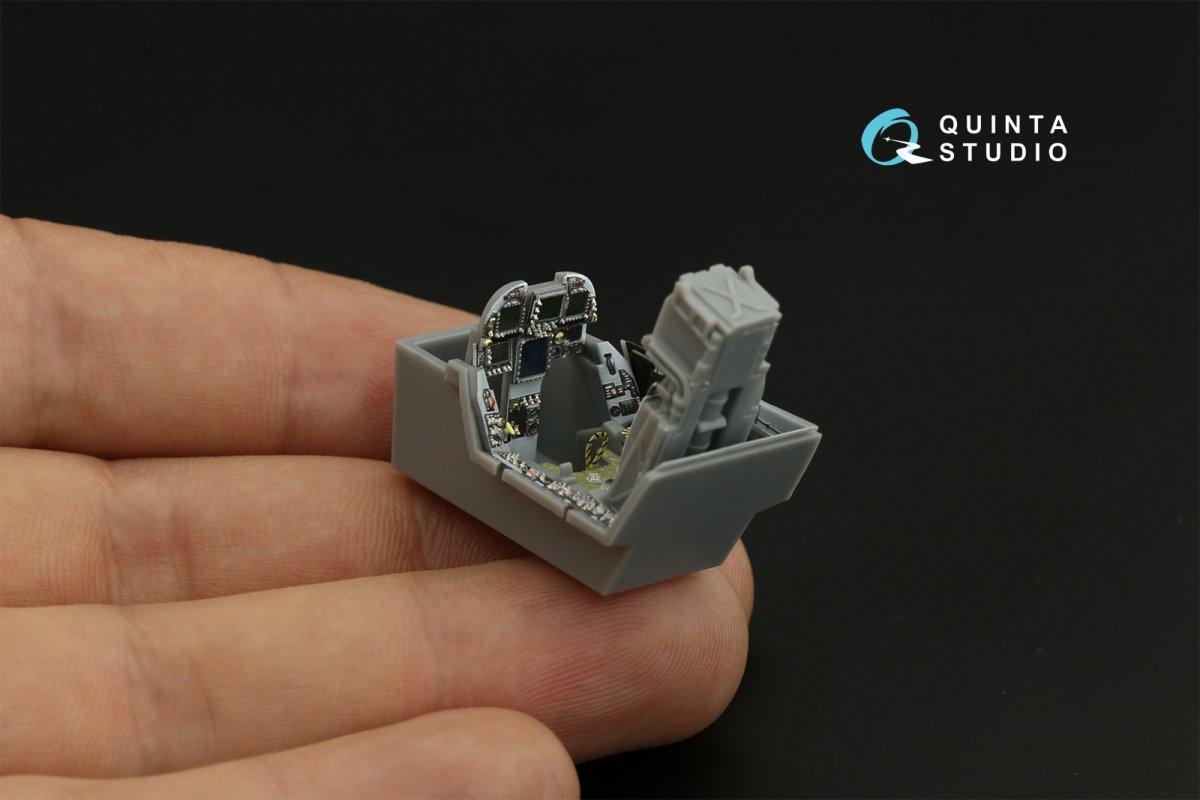 Quinta Studio QD48259 F/A-18E 3D-Printed &amp;amp; coloured Interior on decal paper (HobbyBoss) 1/48 – immagine 8