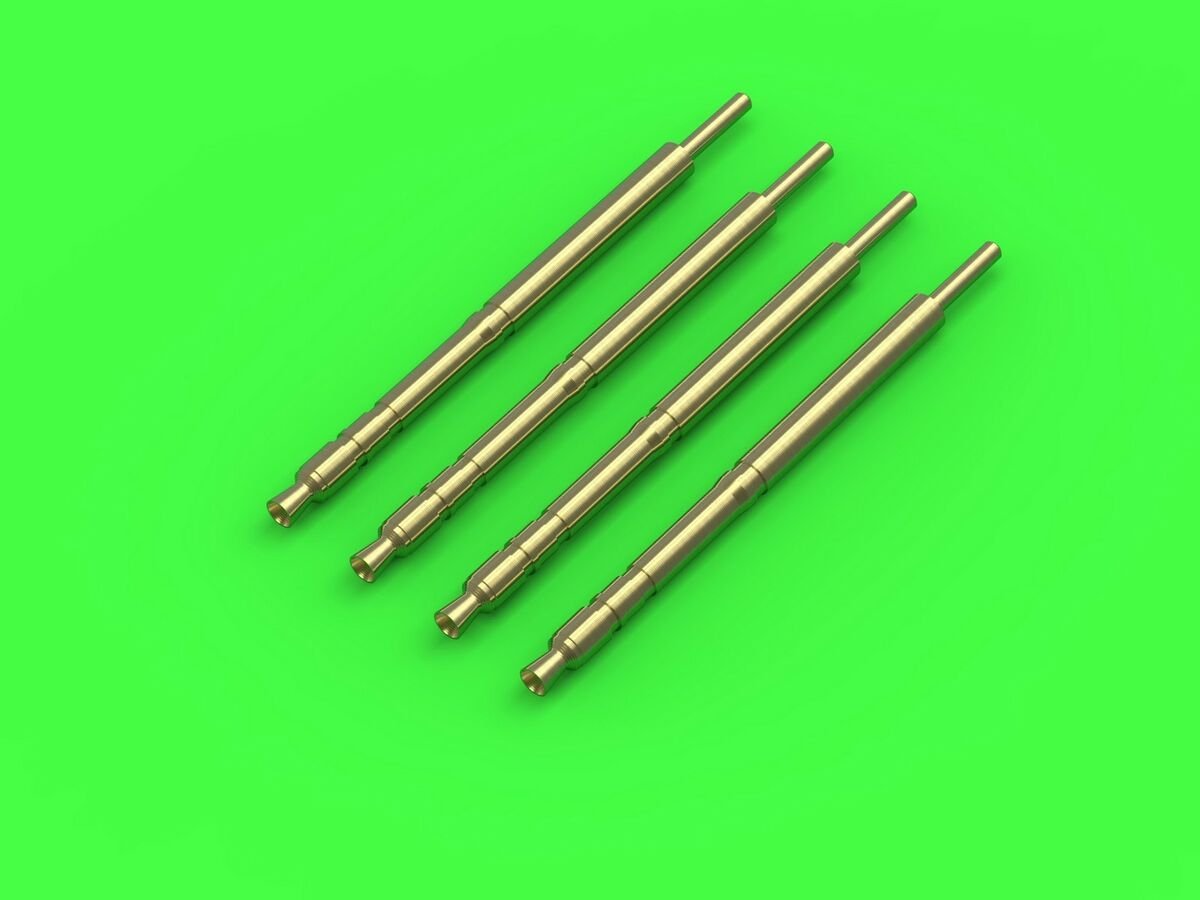 Master GM-72-025 MG-34 "Panzerlauf" (7.92mm) - German machine gun barrels - armored cooling jacket - used on late tanks (4pcs) 1/72