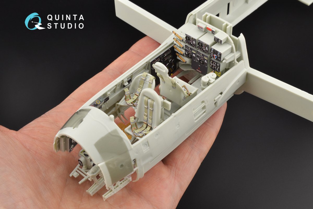 Quinta Studio QD32084 Ju 88A-1 3D-Printed &amp;amp; coloured Interior on decal paper ( Revell ) 1/32 – immagine 9