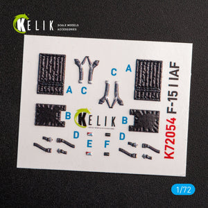 KELIK K72054 F-15I IAF RA`AM - DÉCALCOMANIES 3D INTÉRIEURES POUR MAQUETTE GWH AU 1/72 – image 2