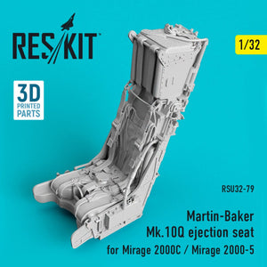 RESKIT RSU32-0079 MARTIN-BAKER MK.10Q SIÈGE ÉJECTIONNABLE POUR MIRAGE 2000C/MIRAGE 2000-5 1/32  – image 2