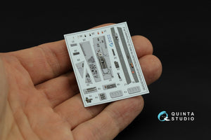 Quinta Studio QD32176 MiG-29A NATO service 3D-Printed &amp;amp; coloured Interior on decal paper (Trumpeter) 1/32 – immagine 4