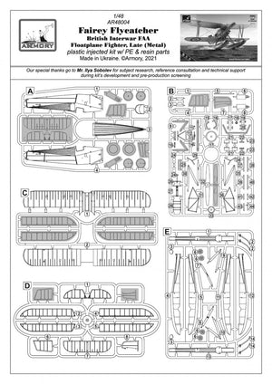 Armory Models 48004 Fairey Flycatcher British Interwar FAA Floatplane Fighter, Late (Metal) 1/48 – imagen 3