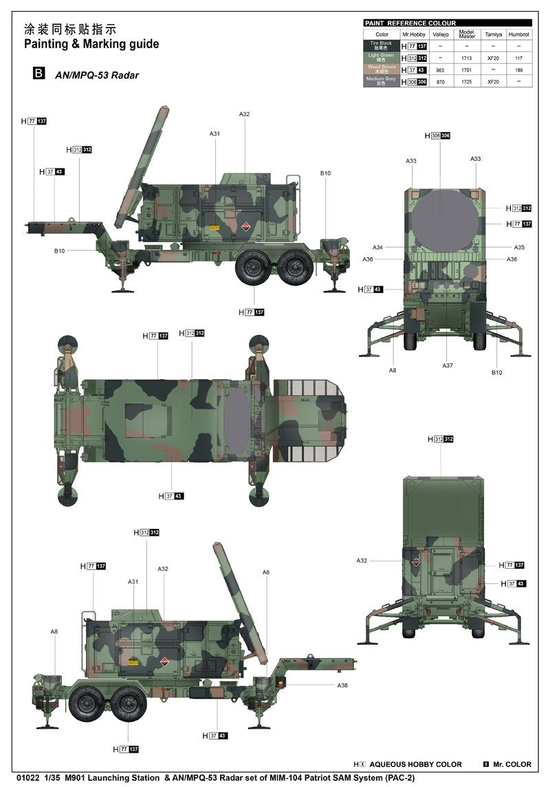 Trumpeter 01022 M901 Launching Station – imagen 2