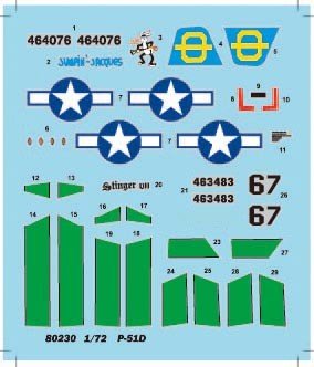 Hobby Boss 80230 P-51D Mustang 1/72 – imagen 2
