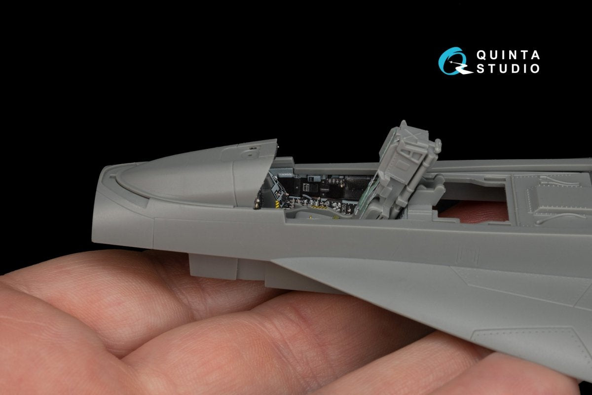 Quinta Studio QD48198 F/A-18E 3D-Printed &amp;amp; coloured Interior on decal paper (for Meng kit) 1/48 – immagine 4