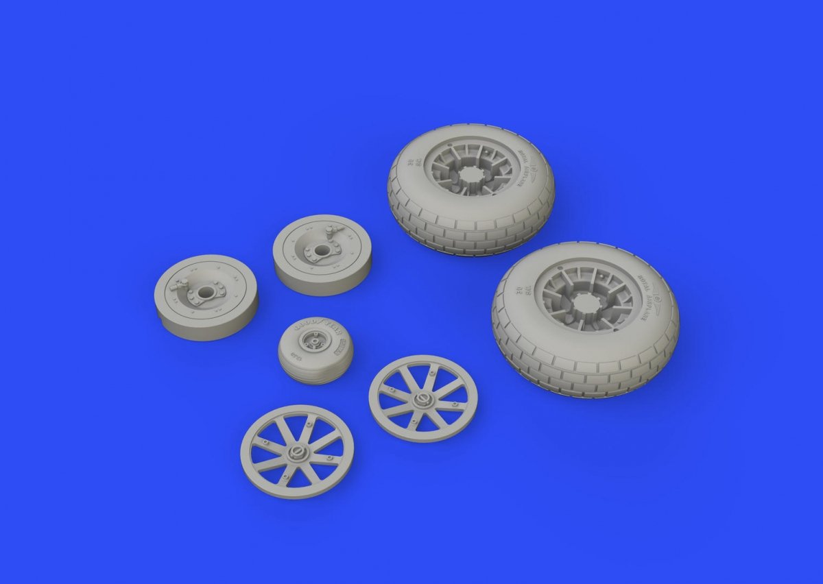 Eduard 632143 P-40N wheels 1/32 – Bild 3
