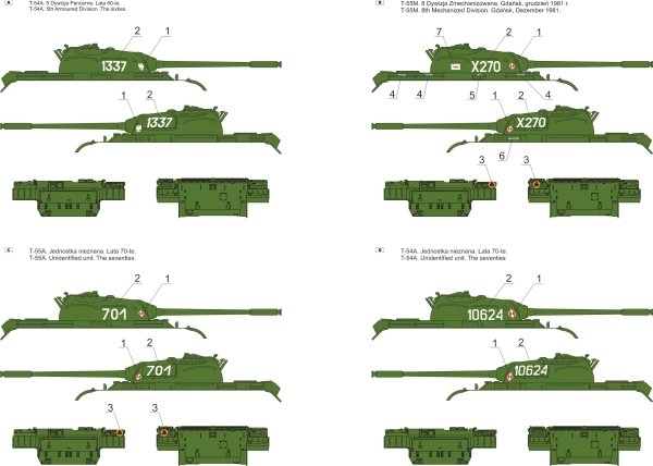 ToRo Model 35D74 T-54/T-55 w Wojsku Polskim cz.2 1/35 – zdjęcie 2