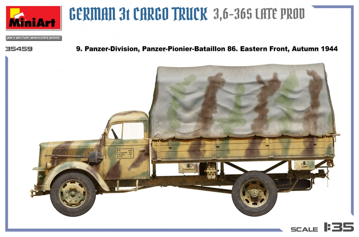 MiniArt 35459 German 3t Cargo Truck 3.5-36s Late Production 1/35 – Bild 11