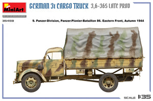 MiniArt 35459 German 3t Cargo Truck 3.5-36s Late Production 1/35 – Bild 11