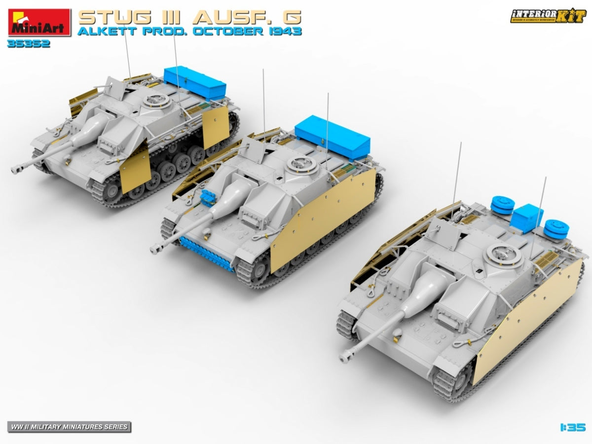 MiniArt 35352 STUG III AUSF. G ALKETT PROD. OCTOBER 1943 INTERIOR KIT 1/35 – image 9