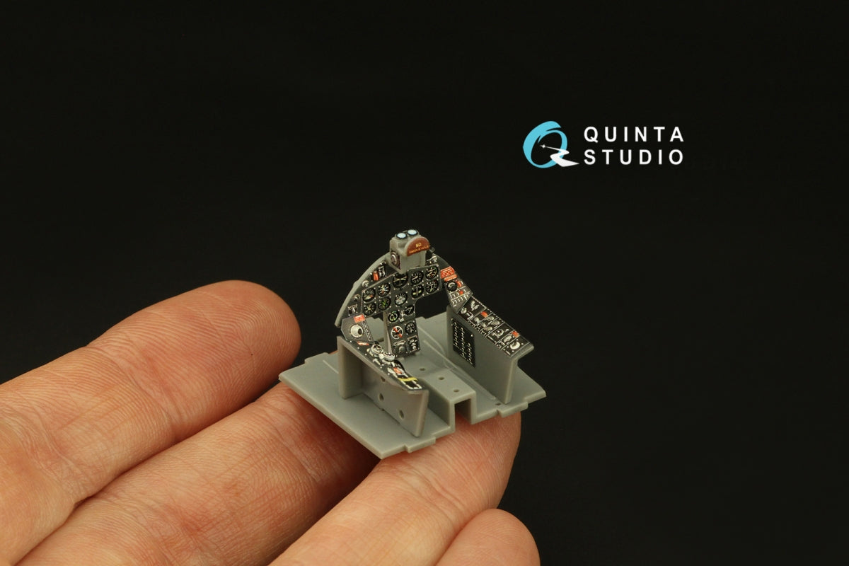 Quinta Studio QD48384 F8F-2 Bearcat 3D-Printed &amp;amp; coloured Interior on decal paper (Hobby Boss) 1/48 – immagine 9