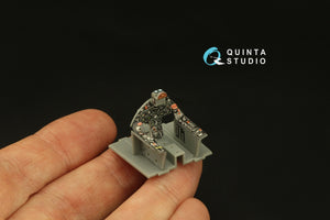 Quinta Studio QD48384 F8F-2 Bearcat 3D-Printed &amp;amp; coloured Interior on decal paper (Hobby Boss) 1/48 – immagine 9