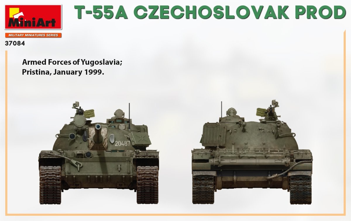 Miniart 37084 T-55A CZECHOSLOVAK PRODUCTION 1/35 – immagine 7