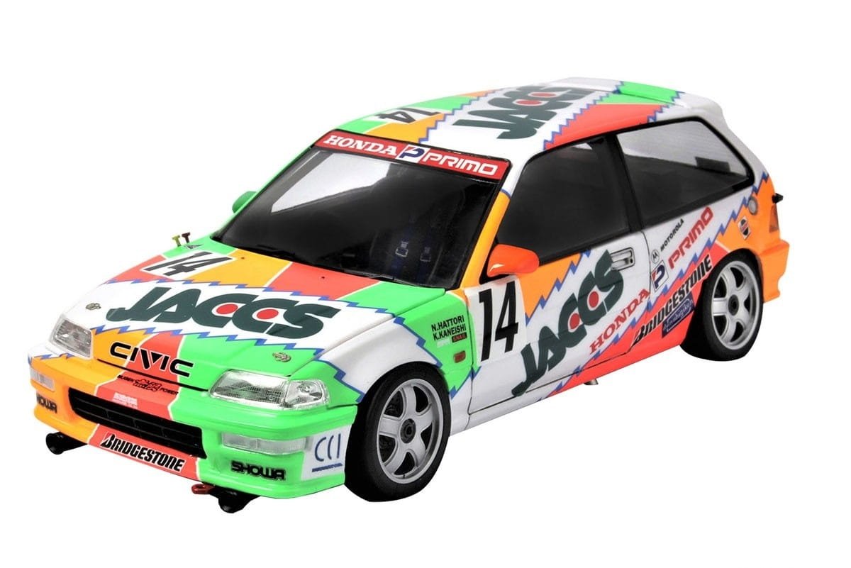 Nunu PN24021 HONDA Civic EF9 &amp;#39;92 JTC (AIDA) 1/24 – immagine 2