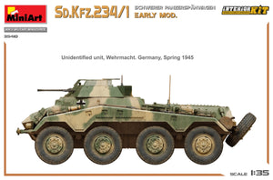 MiniArt 35410 Sd.Kfz.234/1 Schwerer Panzerspahwagen. EARLY MOD. INTERIOR KIT 1/35 – zdjęcie 18