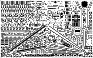 Pontos 23007F1 HMS RODNEY 1942 Detail Up Set 1/200 – zdjęcie 31