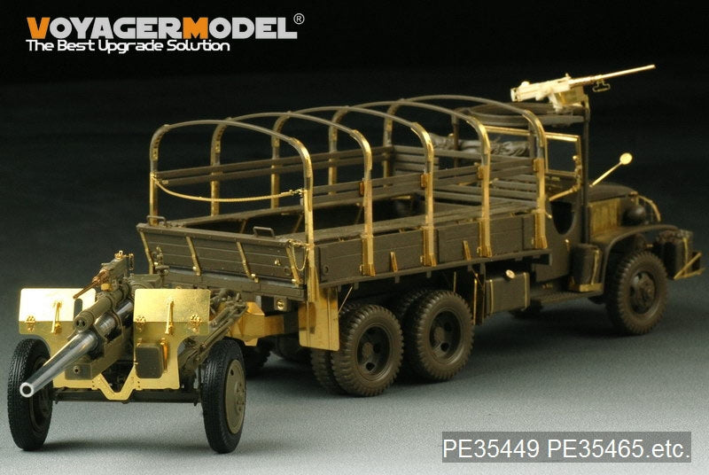 Voyager Model PE35449 WWII US 3inch M5 ATG/w M1 or 105mm Howitzer M2A1Carriage 2in1 For AFV CLUB 35S64 and 35160 1/35 – immagine 10