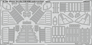 Eduard 48796 Gloster Javelin FAW.9/9R undercarriage AIRFIX 1/48