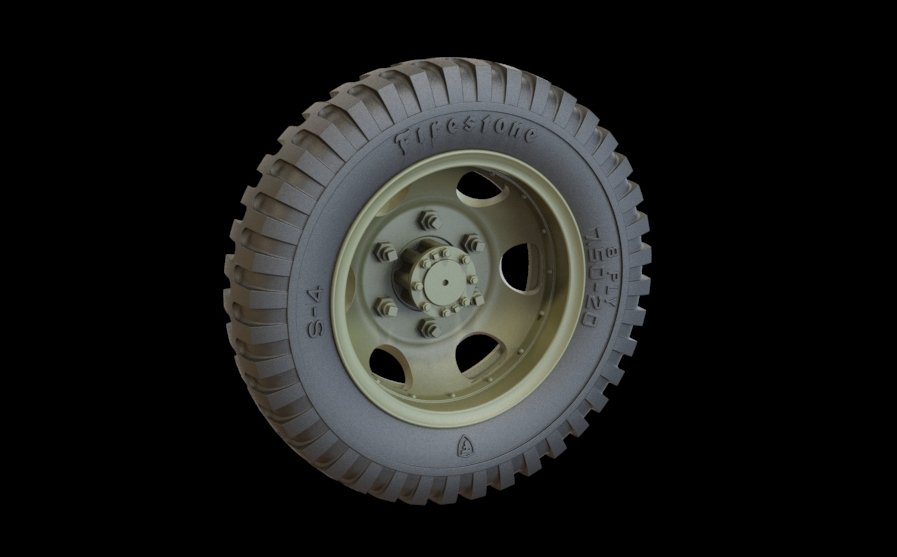 Panzer Art RE35-317 Studebacker road wheels set (Firestone) 1/35 – immagine 3