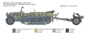 Italeri 6595 Sd. Kfz. 10 Demag D7 with 7.5 cm leIG 18 and crew 1/35 – image 3