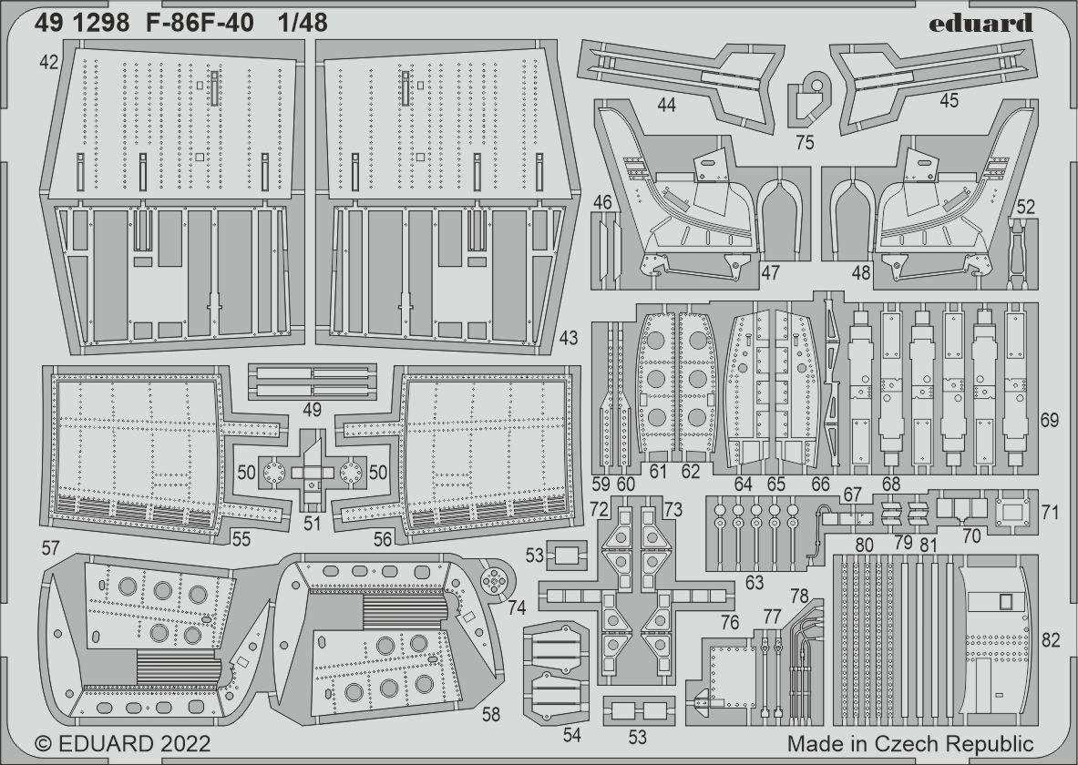Eduard BIG49350 F-86F-40 AIRFIX 1/48 – immagine 4