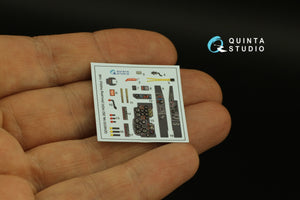 Quinta Studio QD48300 Me 262 HGIII 3D-Printed coloured Interior on decal paper (Amusing Hobby) 1/48 – immagine 5