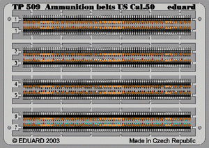 Eduard TP509 Ammunition Belts US Cal.0.50 1/35