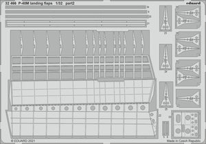 Eduard 32466 P-40M landing flaps TRUMPETER 1/32 – immagine 2