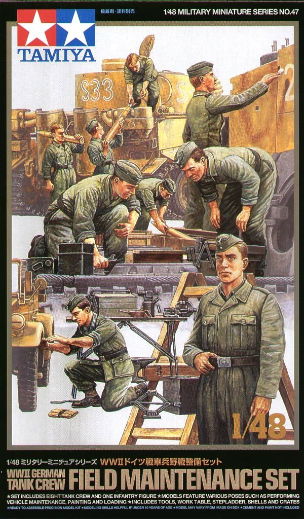 Tamiya 32547 Maintenance de terrain de l'équipe de chars (1/48)
