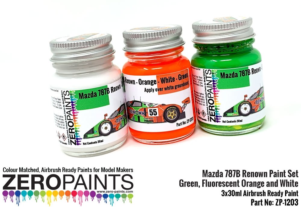 Zero Paints ZP-1203 Mazda 787B Renown Paint Set - 3x30ml – Bild 4