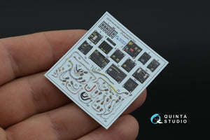 Quinta Studio QD+35144 AH-64A forward avionics bays 3D-Printed &amp;amp; coloured Interior on decal paper (Trumpeter) (with 3D-printed resin parts) 1/35 – immagine 5