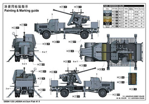 Trumpeter 09594 L4500A mit 5cm Flak 41 II 1/35 – imagen 4