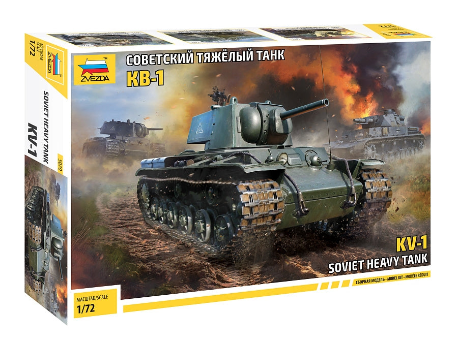 Zvezda 5070 KV-1 Soviet Heavy Tank WW II 1/72