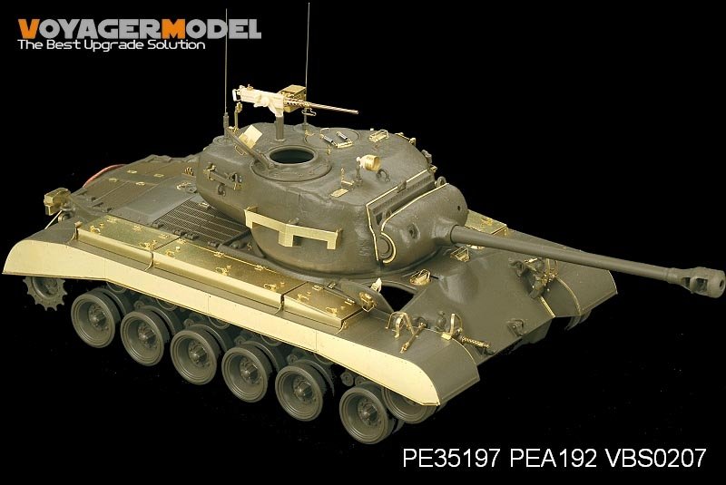 Maquette Voyager PE35197 Char M26 Pershing de l&amp;#39;armée américaine de la Seconde Guerre mondiale (modèle de base pour Tamiya 35254, échelle 1/35)