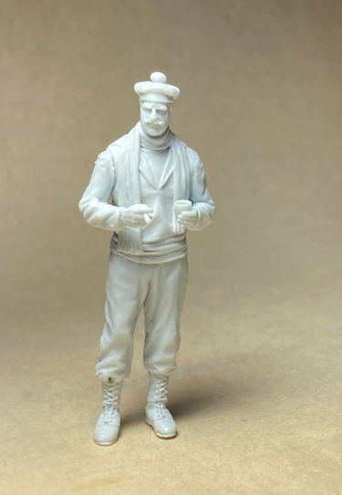 Copper State Models F35-038 French marine armoured car crewman and a morning coffee 1/35 – immagine 2
