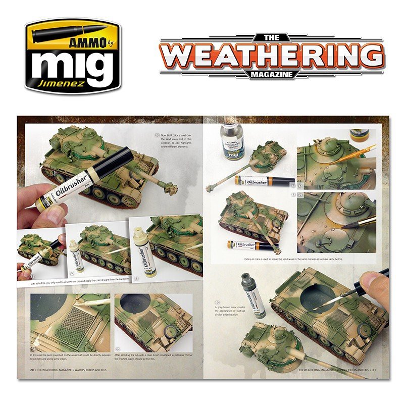 AMMO of Mig Jimenez 4516PL The Weathering Magazine - WASHES, Filtry i Farby olejne EDYCJA Polska – imagen 5