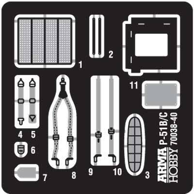 Arma Hobby 70040 F-6C Mustang™ Expert Set 1/72 – image 4