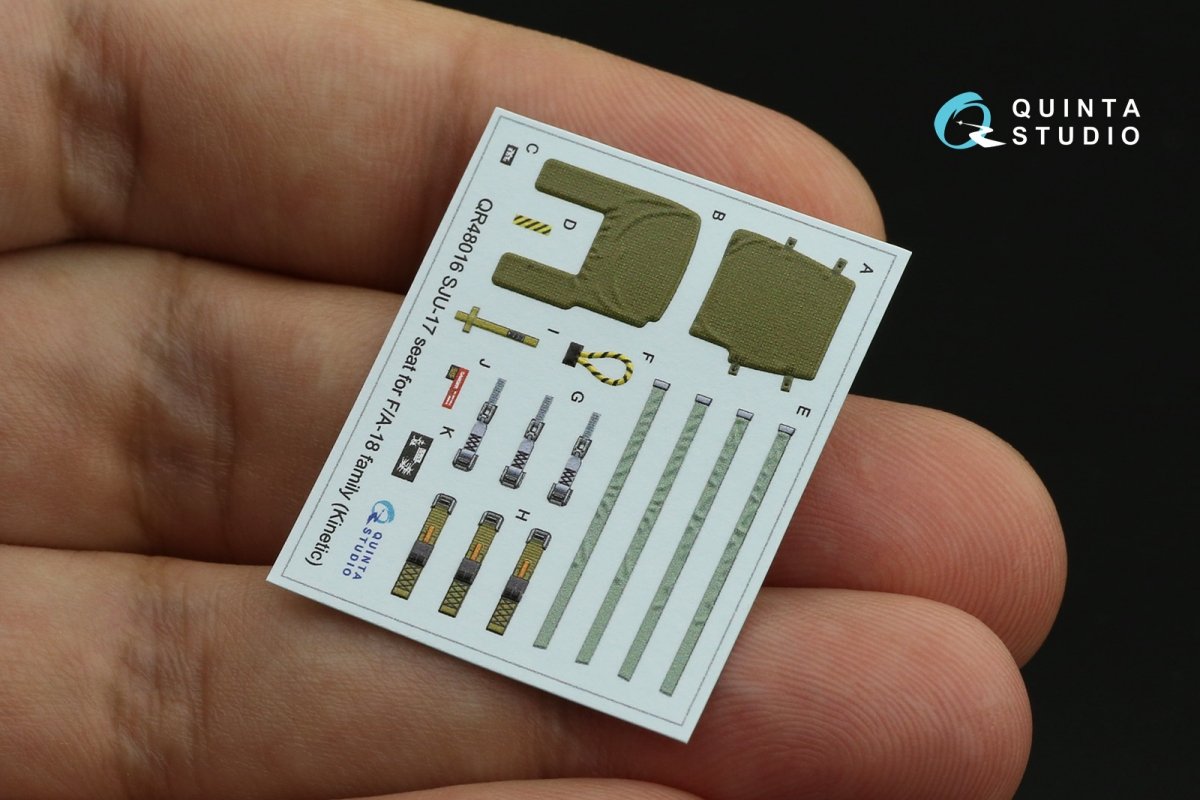Quinta Studio QR48016 SJU-17 ejection seat for F/A-18 family (Kinetic) 1/48 – immagine 4