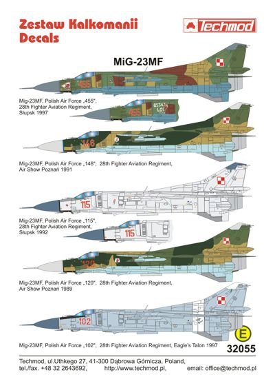 Techmod 32055 MiG-23MF 1/32 – imagen 2