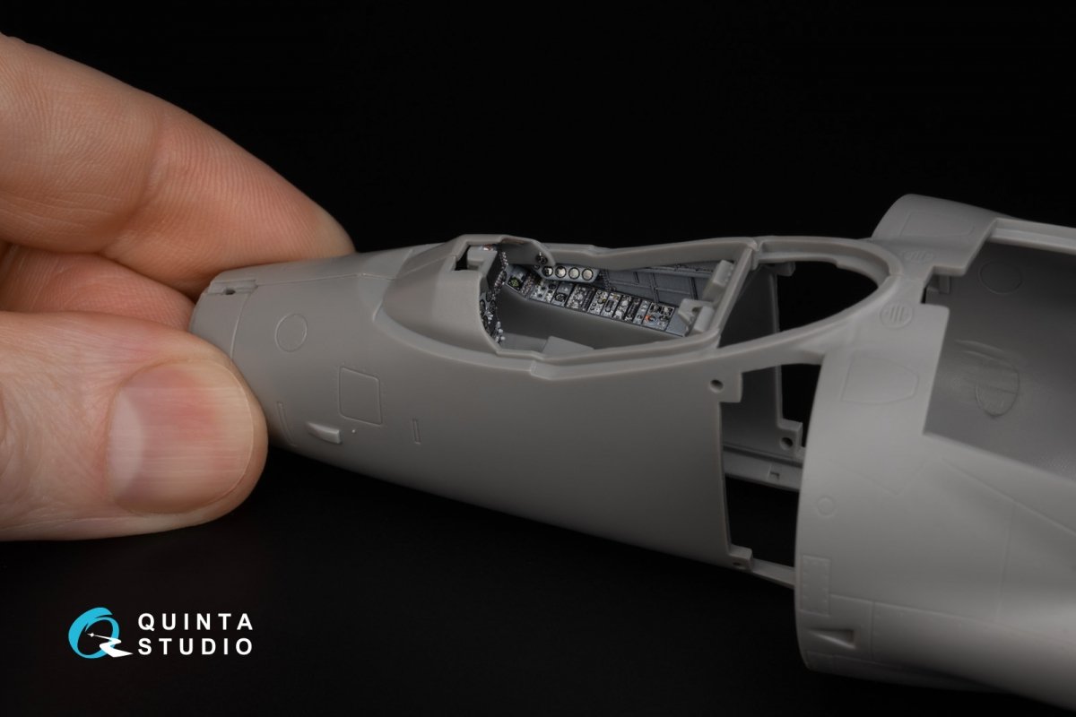 Quinta Studio QD48343 Sea Harrier FRS.1 3D-Printed &amp;amp; coloured Interior on decal paper (Kinetic) 1/48 – immagine 10