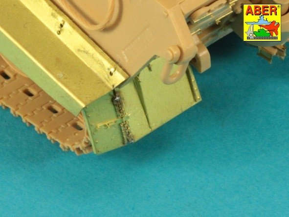 Aber 48053 Jagdtiger Sd.Kfz. 186 –przednie i tylnie błotniki / Jagdtiger Sd.Kfz. 186 –Front &amp;amp; Rear Fenders 1/48 – immagine 3