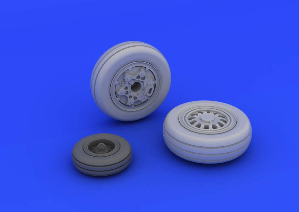 Eduard 672040 F-16CJ Block 50 wheels 1/72 (TAMIYA) – immagine 2