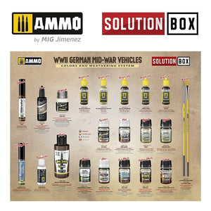 AMMO by Mig Jimenez 7727 SOLUTION BOX 21 – WWII German Mid-War Vehicles – immagine 5