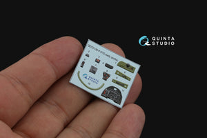 Quinta Studio QD72139 P-51D early 3D-Printed coloured Interior on decal paper (Airfix) 1/72 – Bild 3