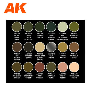 Coffret Signature AK Interactive AK11763 – Adam Wilder 3G (18 x 17 ml) – image 3